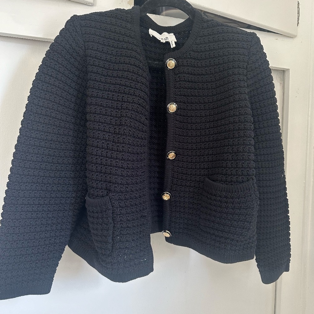 Ba&sh Gaspard knitted tweed cardigan NO OFFERS - Picture 7 of 13